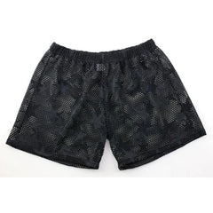 Star See-Through Mesh Shorts