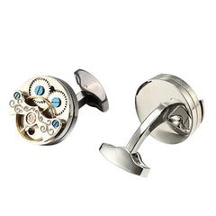 Steam Punk Internal Workings Metal Cufflinks