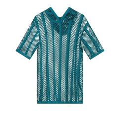 Striped Harmony Mesh Suit