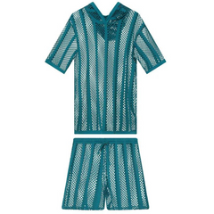 Striped Harmony Mesh Suit