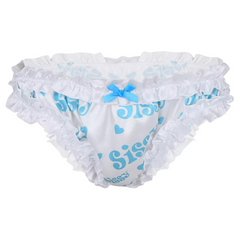 Submissive Satin Lace Bowknot Ruffled Panties