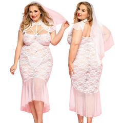 Tied the Knot Thicc Bridal Lingerie Set