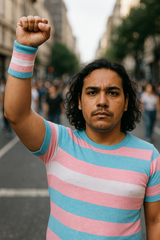 Transgender Pride Wrist Sweatband