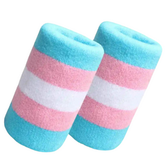 Transgender Pride Wrist Sweatband