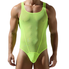 Transparent Temptation Male Romper