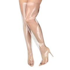 Transparent Temptation Pride Gladiator Boots