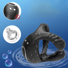 Tri-Motor Vibrating Penis Ring