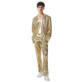 Two-Piece Metallic Studio 54 Outfit