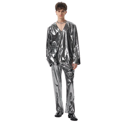 Two-Piece Metallic Studio 54 Outfit