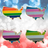 Queer USA Enamel Pins