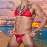 Ultra-Thin Gay Bikini Underwear Set