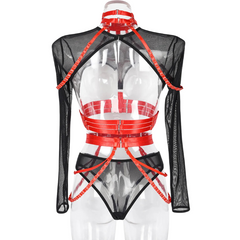 Unsubtle Temptress Bondage Bodysuit Set