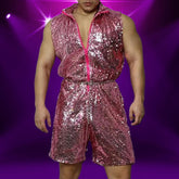 Urban Glam Hip Hop Sequin Costume Set