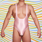 Va-Va-Voom V Neck Bodysuit For Men