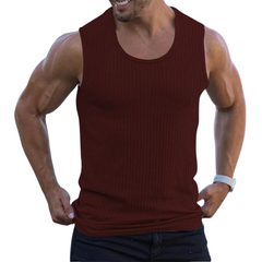 Wide Shoulder Summer Knitted Sleeveless Tank Top