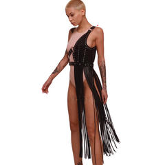 Women's Leather Lingerie Harness