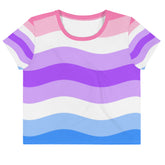Alternative Genderfluid All-Over Crop T-Shirt