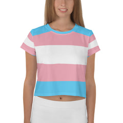 Transgender All-Over Crop T-Shirt