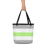 Agender Pride Extra Large Tote Bag
