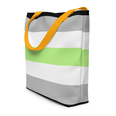 Agender Pride Extra Large Tote Bag