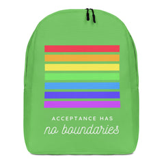 Acceptance Has No Boundaries Minimalist Backpack