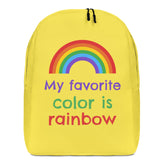 My Favourite Color Is Rainbow Minimalist Backpack