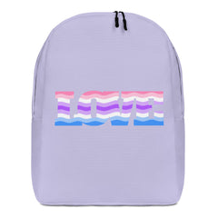 Alternative Genderfluid Love  Minimalist Backpack