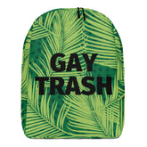 Gay Trash (Black Text) Minimalist Backpack