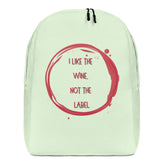 I Like The Wine Not The Label Pansexual Minimalist Backpack