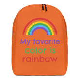 My Favorite Colour Is Rainbow Minimalist Backpack