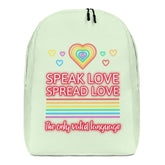 Speak Love Spread Love Minimalist Backpack