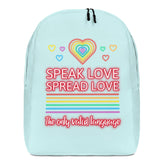 Speak Love Spread Love Minimalist Backpack