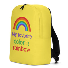 My Favourite Color Is Rainbow Minimalist Backpack