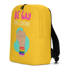 Be Gay Do Crime Minimalist Backpack