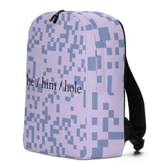 He / Him / Hole Minimalist Backpack