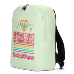 Speak Love Spread Love Minimalist Backpack