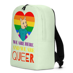 We Are Here And We Are Queer Minimalist Backpack