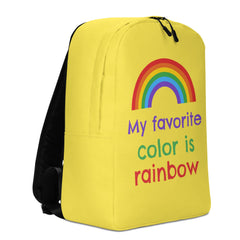 My Favourite Color Is Rainbow Minimalist Backpack