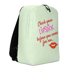 Check Your Lipstick Minimalist Backpack