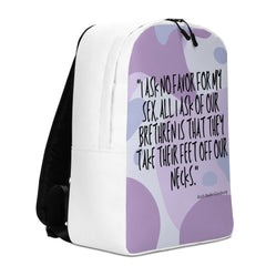 I Ask No Favor For My Sex Minimalist Backpack