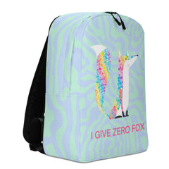 I Give Zero Fox Glitter Minimalist Backpack