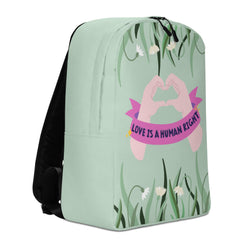 Love Is A Human Right Minimalist Backpack