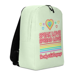 Speak Love Spread Love Minimalist Backpack