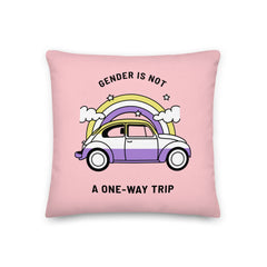 Gender Is Not A One-Way Trip Premium Pillow