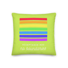 Acceptance Has No Boundaries Pillow