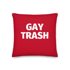 Gay Trash Pillow