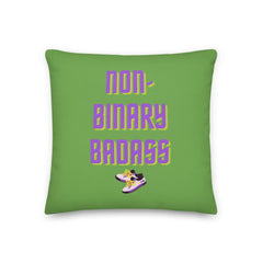 Non-binary Badass Pillow