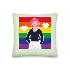 Queer Love Is Love Is Love Pillow