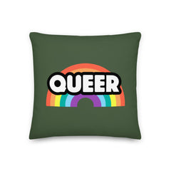 Queer Rainbow Pillow
