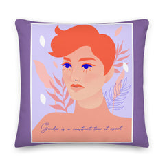 Gender Is A Construct Tear It Apart Premium Pillow